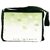 Snoogg Abstract Nature Background With Fresh Green Leaves Designer Laptop Messenger Bag