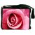 Snoogg Pink Rose Digitally Printed Laptop Messenger  Bag