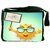 Snoogg Abstract Summer Background Designer Laptop Messenger Bag