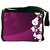Snoogg Abstract Vector Wallpaper Of Floral Themes In Gradient Purple Designer Laptop Messenger Bag