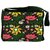 Snoogg Seamless Texture With Flowers And Butterflies Endless Floral Pattern Digitally Printed Laptop Messenger  Bag