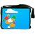 Snoogg Bstract Rainy Season Background With Cloud And Colorful Water Drops Designer Laptop Messenger Bag
