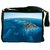 Snoogg Blue Water Sea Digitally Printed Laptop Messenger  Bag
