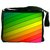 Snoogg Colorful Strips Digitally Printed Laptop Messenger  Bag