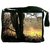 Snoogg Small Garden In Forest Digitally Printed Laptop Messenger  Bag