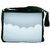 Snoogg White Clouds Digitally Printed Laptop Messenger  Bag