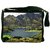 Snoogg Green Mountains Digitally Printed Laptop Messenger  Bag
