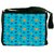 Snoogg Colorful Spots In Blue Pattern Digitally Printed Laptop Messenger  Bag