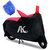 Ak Kart Black  Red Bike Body Cover With Microfiber Vehicle Washing Hand Cloth For Bajaj Pulsar 200Ns