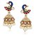 Vidhi Jewels Peacock Inspired Gold Plated Zinc Earrings for Women VER136G
