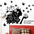 Walltola Pvc Beautiful Fairy Rose Girl Black Removable Wall Sticker (59X35 Inch)