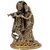 Creative Crafts Brass Metal Radha Krishna Hindu God Statue Home Decorative Handicraft Gift - 5 X 7.5 X 3.5 In, Matte