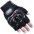 Motoway Pro Bike Half Cut Racing Motorcycle Riding Gloves (XL, Black)