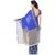 Triveni Blue Georgette Printed Saree With Blouse