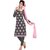 Khushali Presents Embroidered Georgette Dress Material (Dark Grey) MFRPRN26009