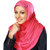 Indha Soft Polyester Stretchable Handwork design Hijab