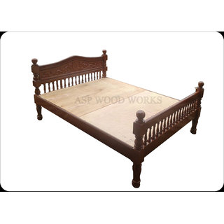 Buy traditional wooden cot Online 