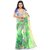Triveni Green Georgette Printed Saree With Blouse