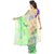 Triveni Green Georgette Printed Saree With Blouse