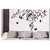 Stickers Arts black flower decorative removable wall stickers