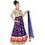 Aarika Self Design Lehenga Choli Palazzo and Dupatta SetNavy Blue