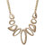 New Fashion Jewellery abstract gold statement necklace