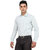 Men's Formal Shirt by Fluteman Cotton Blended White Plain Regular Fit Shirt FM1001