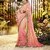 Trendz Apparels Pink Georgette Embroidered Saree With Blouse