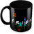 Tuelip Special Friends Full Black Printed Tea And Coffee Ceramic Mug 350 Ml