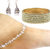 Sparkling Jewellery Gold Plated Designer 1 Bangle, 1 Pair Of Anklet, 1 Pair Of Earring For Women