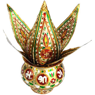 Buy Mangal Kalash Set Meenakari Work For Puja Kalash In Temple Home Decor God Prayer Online Get 50 Off Kalasha pooja vidhanam lakshmi pooja about channel: mangal kalash set meenakari work for puja kalash in temple home decor god prayer