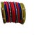 Beige and Red Combination Silk Thread Bangles