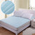 JBG Home Store Waterproof Non Wooven Double Bed Mattress protector with Elastic Strap Blue