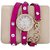 Women Wadding pink love ladies watch