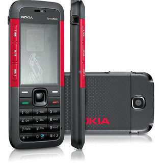 nokia 5310 xpressmusic red full housing body panel