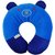 Ole Baby Cat Face Neck Support Pillow, Children's Neck Pillow, Soft and Plush,Blue 0-12 months