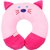 Ole Baby Sylvester Cat Face Neck Support Pillow, Children's Neck Pillow, Soft and Plush,Pink 0-12 months