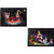 eCraftIndia Set of 2 Radha Krishna Satin Matt Textured UV Art Painting