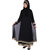 Astron India Abaya Double Layer With Printed Satin Boarder