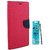 Wallet Mercury Flip Cover for Sony Xperia M2 (PINK) With STYLUS PEN