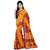 Karishma Synthetic Yellow and Red Casual Saree