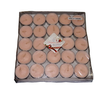 VANILLA CARAMEL TEA-LIGHT CANDLE(Pack Of 50)