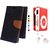 Wallet Mercury Flip Cover for REDMI NOTE 2  (BROWN) With Mini clip mp3 player