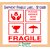 Shipment Fragile Label / Sticker With Special Gumming / ShopClues (Qty  100 Pc)