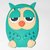3D Cartoon Silicone Ullu Back Cover for   55s (Green)