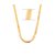 Gold Plated interlock criss cross Design Wedding/Festive wear 24 inches long Chain for Men/Boys by GoldNera