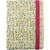 Emartbuy PIPO P1 9.7 Inch Quad Core Tablet Pink / Green Floral Premium PU Leather Multi Angle Executive Folio Wallet Case Cover With Card Slots + Stylus