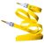Simple  Stylish 3.5mm Male to Male Aux Cable/ Premium Metal Connector and Shell Audiophile Grade Pvc Tangle-free Material (Yellow) for Intex Aqua 4G star