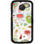 ifasho Animated Pattern colrful flower with leaves Back Case Cover for Moto E
