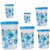 Stylobby - 1200 ml, 1500 ml, 1100 ml, 1100 ml, 250 ml, 500 ml, Storage Container  (Pack of 6, Blue)